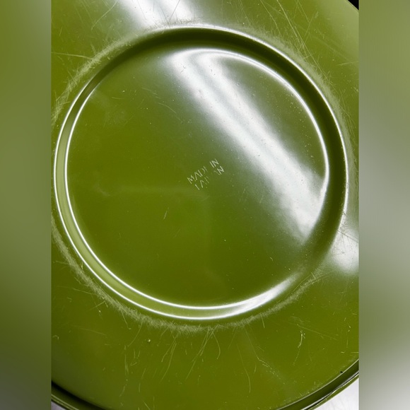 Vintage Avacado Green Enamel Fondue Pot 1960s MCM - Picture 4 of 8